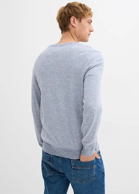 Fijngebreide trui met katoen, bonprix