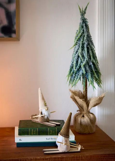 Decoratieve dwergen (skiërs) (set van 2), bonprix