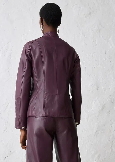 Leren jas van lamsnappa, bonprix