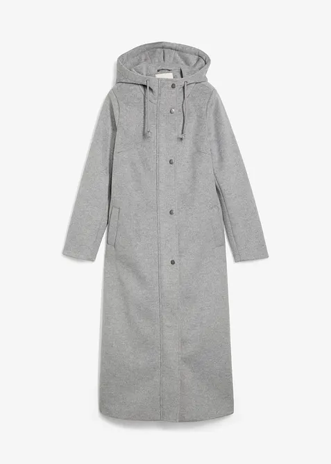 Lange jas in wollen look, maxilengte, bonprix