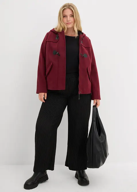 Houtje touwtje jas in wollen look, bonprix