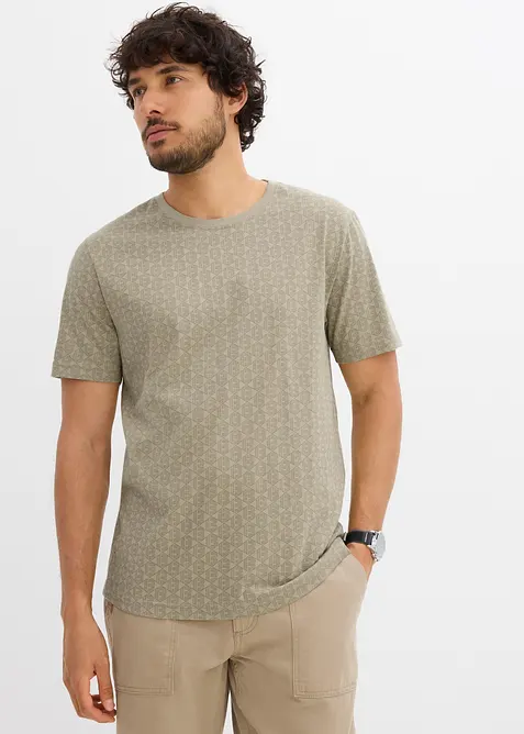 Gedessineerd T-shirt van biologisch katoen, bonprix