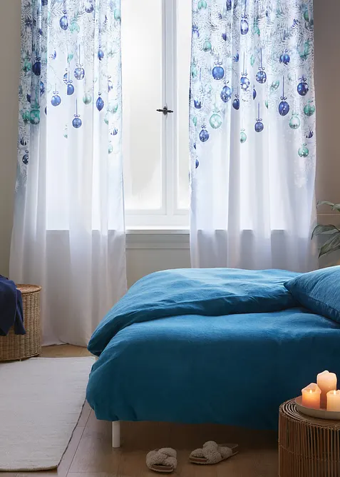 Gordijn met kerstprint (1 stuk), bonprix