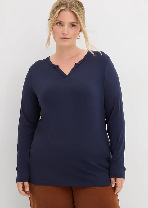 Longsleeve in een zachte viscosemix, bonprix