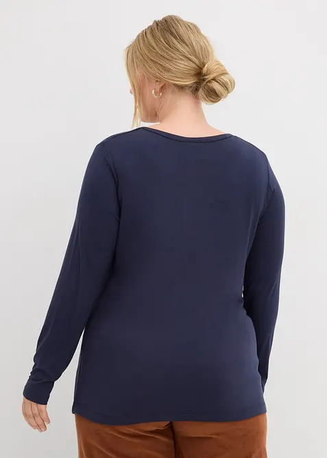 Longsleeve in een zachte viscosemix, bonprix