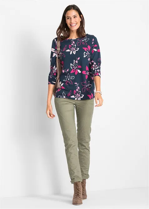Longsleeve met bloemenprint, bonprix