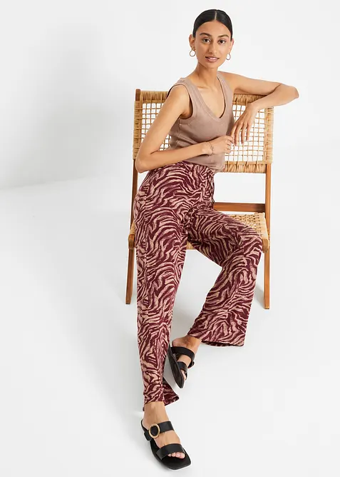 Jersey broek van soepele viscose, bonprix