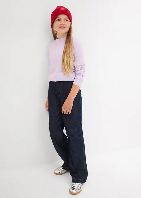 Longshirts met col (set van 2), bonprix