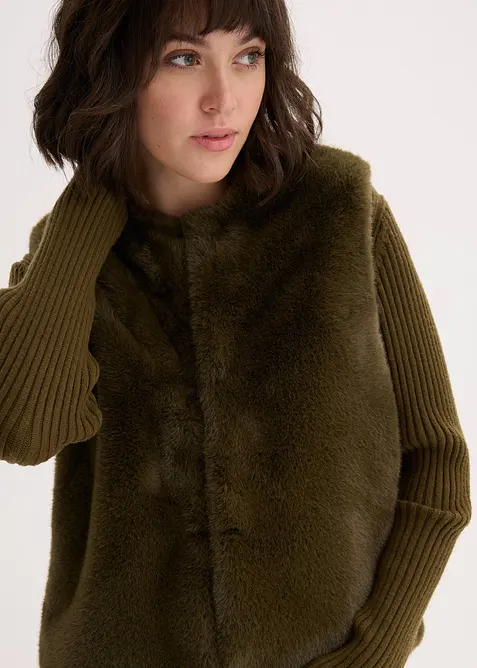 Gilet van imitatiebont, bonprix