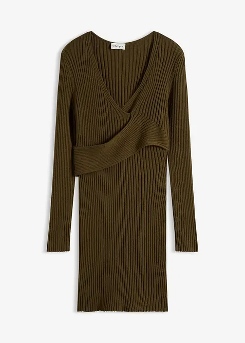 Gebreide jurk in een viscosemix, bonprix