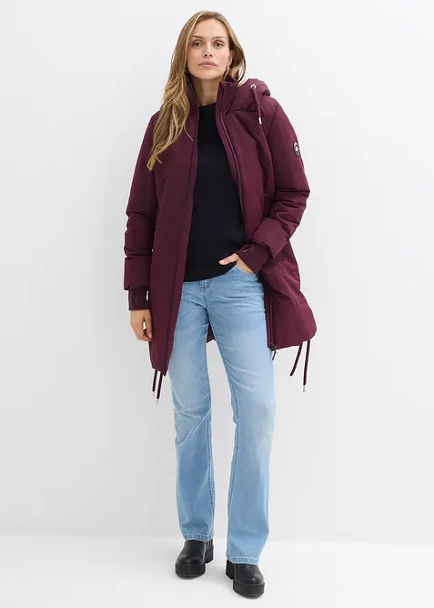 Lange, gewatteerde outdoor jas, waterafstotend, bonprix