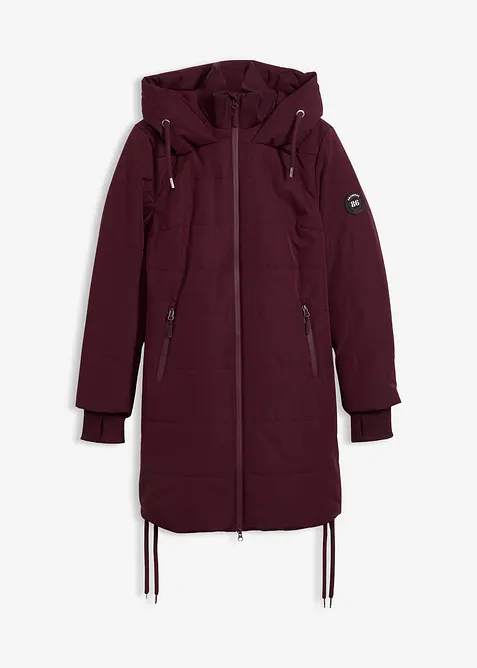 Lange, gewatteerde outdoor jas, waterafstotend, bonprix