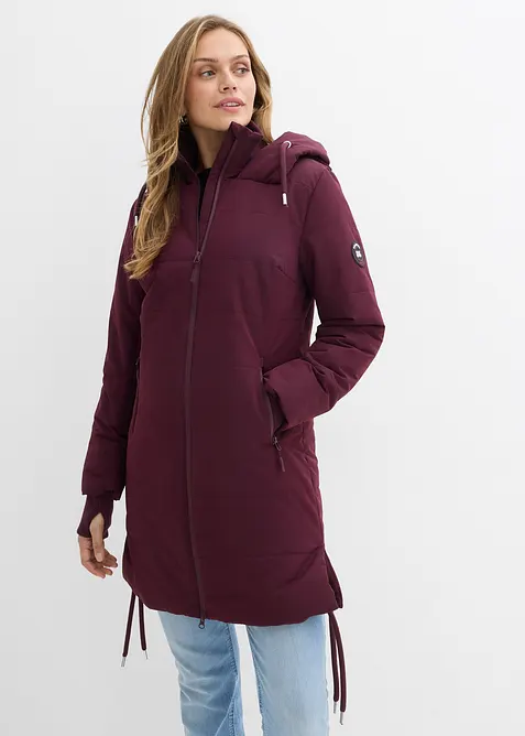 Lange, gewatteerde outdoor jas, waterafstotend, bonprix