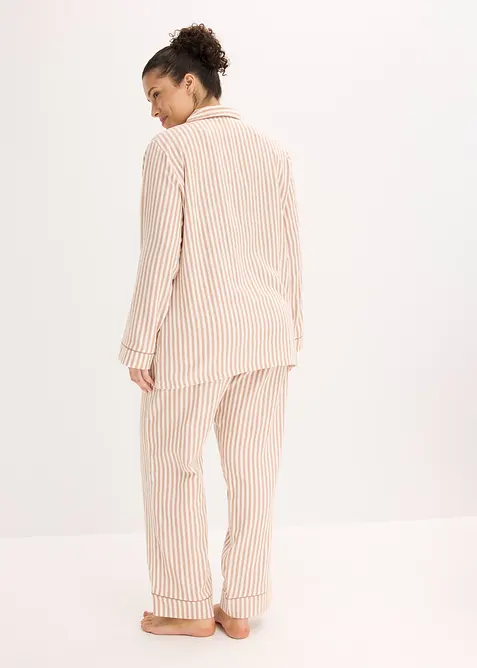 Geweven pyjama van flanel met cadeautasje (3-dlg. set), bonprix