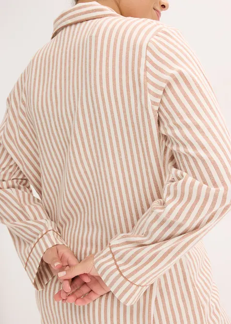 Geweven pyjama van flanel met cadeautasje (3-dlg. set), bonprix