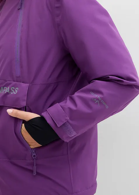 Outdoor jas met fleece voering, waterdicht, bonprix