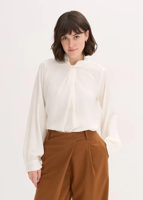 Blouse van soepelvallend satijn, bonprix