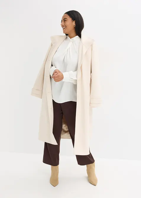 Blouse van soepelvallend satijn, bonprix