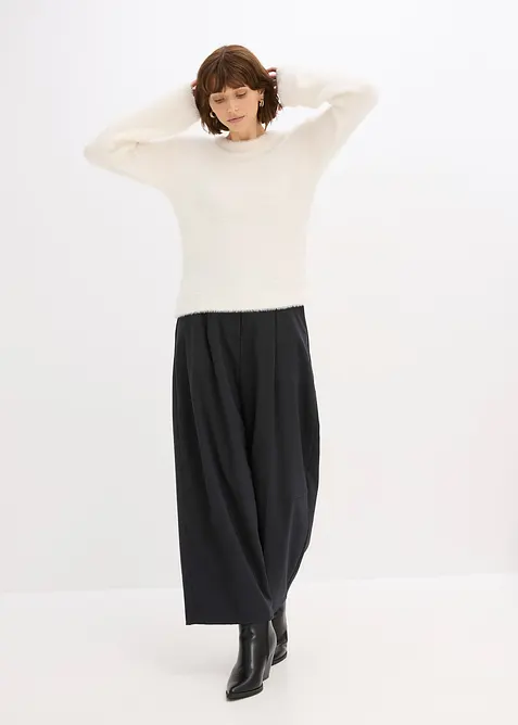 Trui in pluche look, bonprix