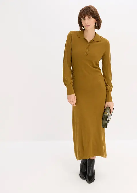 Gebreide jurk in een zachte viscosemix, bonprix