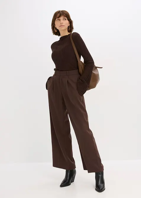 Semi-transparant gebreid shirt, bonprix