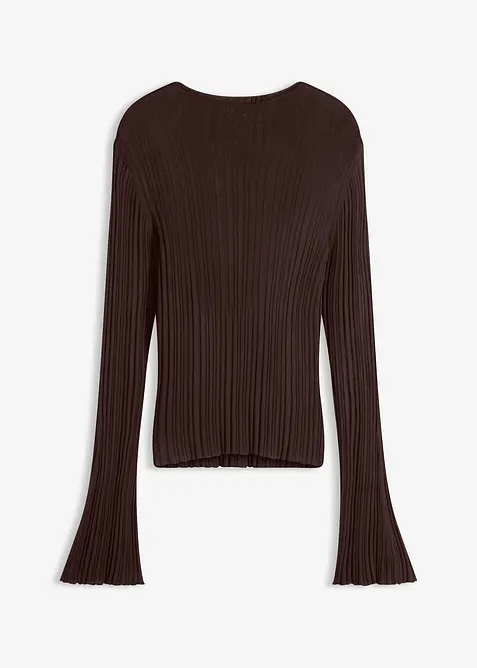 Semi-transparant gebreid shirt, bonprix