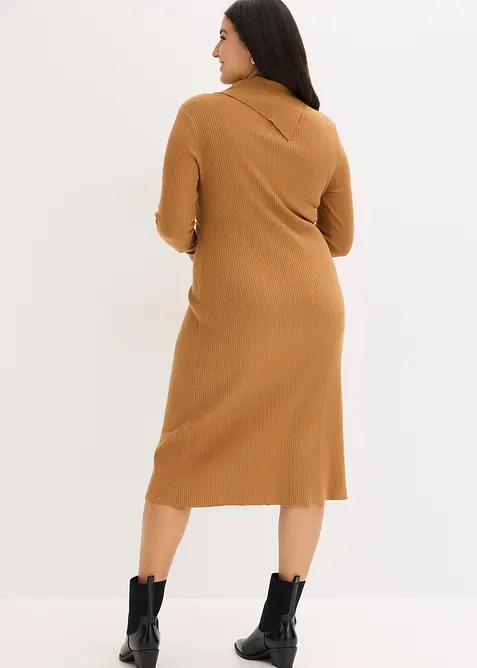 Gebreide jurk in een soepele viscosemix, bonprix