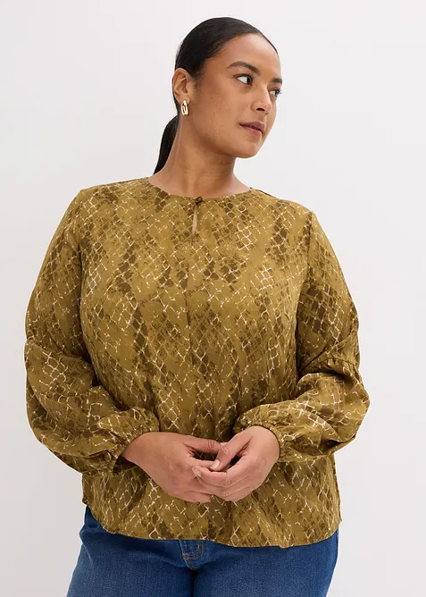 Blouse van elegant satijn, bonprix