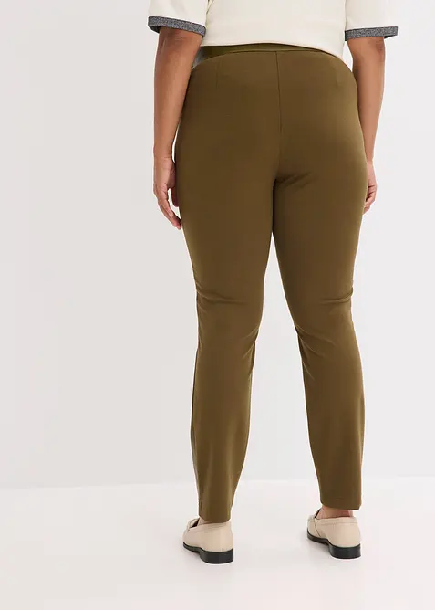 Imitatieleren broek in Punto di Roma mix, bonprix