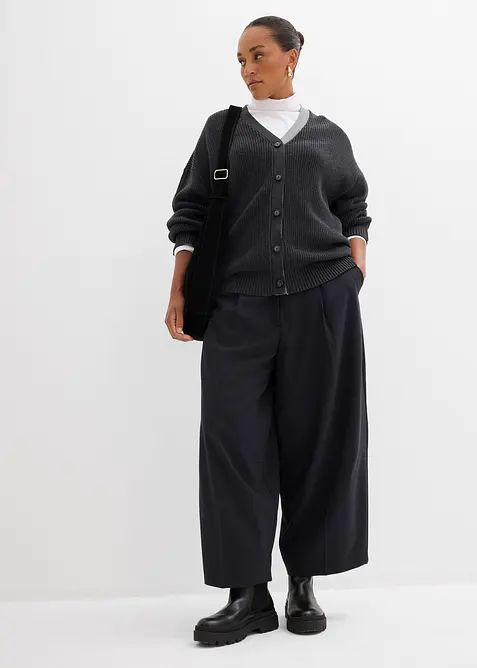 Barrel bandplooibroek in een viscosemix, bonprix