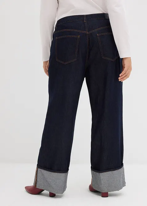 Baggy jeans mid waist, bonprix
