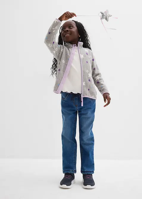 Heerlijk zacht fleece vest met contrasterende details, bonprix