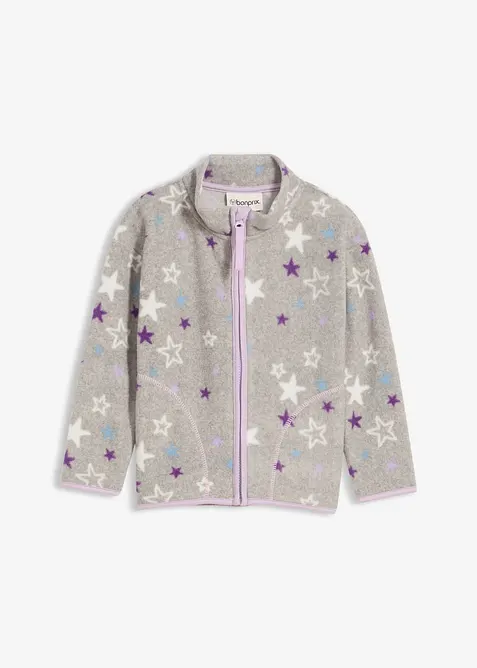 Heerlijk zacht fleece vest met contrasterende details, bonprix