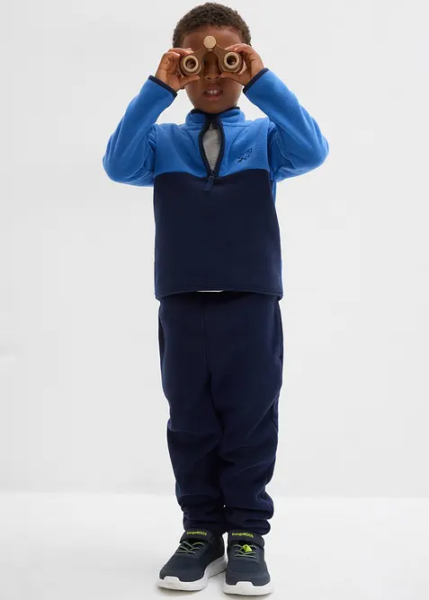 Fleece trui met ritssluiting, bonprix