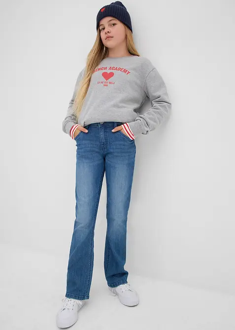 Bootcut jeans, low waist, bonprix
