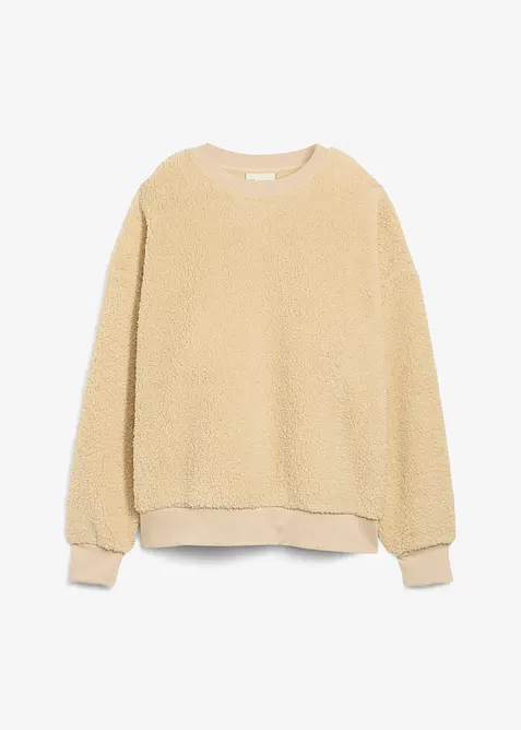 Fleece trui van teddy, bonprix