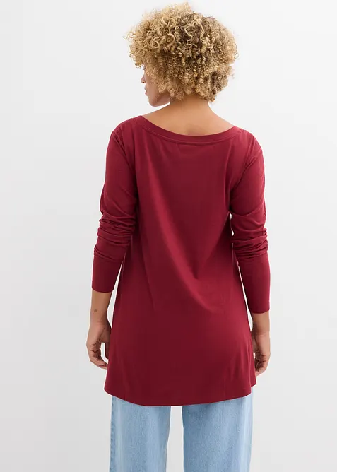 Longsleeve van een katoen/viscose-mengsel, bonprix