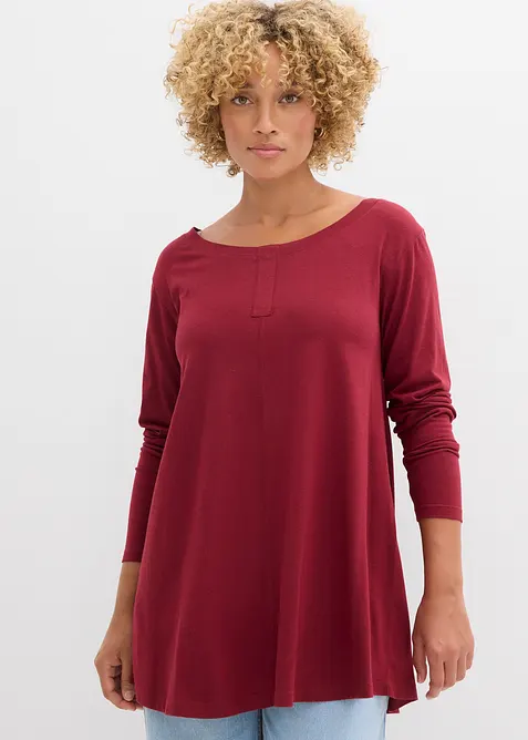 Longsleeve van een katoen/viscose-mengsel, bonprix