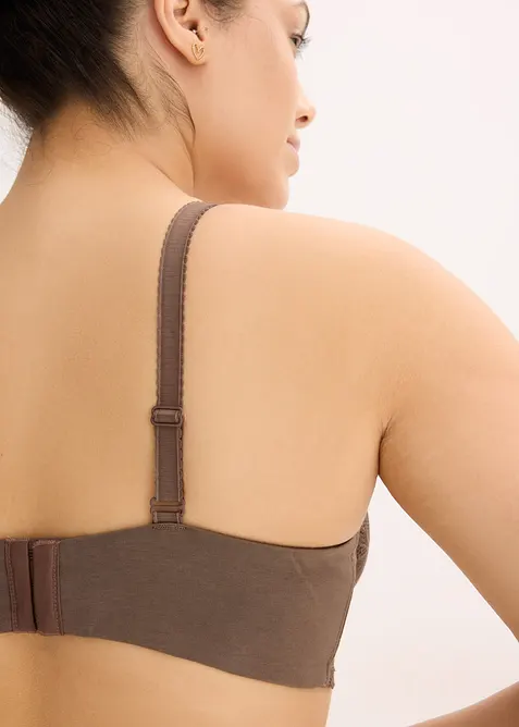 Bh met beugels van tweekleurig kant, bonprix
