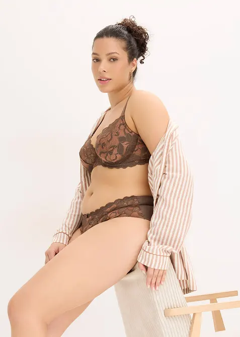 Hipster van tweekleurig kant, bonprix