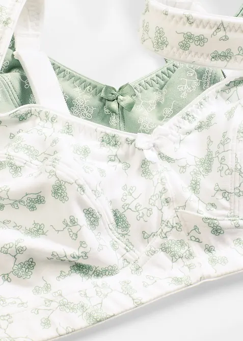 Bh zonder beugels (set van 2) met biologisch katoen, bonprix