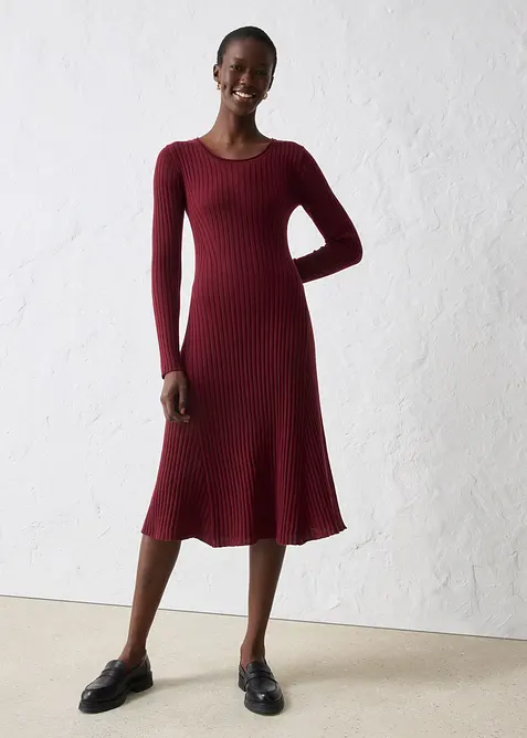 Gebreide jurk van merinowol, bonprix