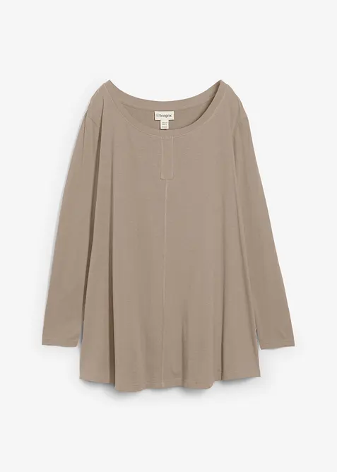Longsleeve van een katoen/viscose-mengsel, bonprix
