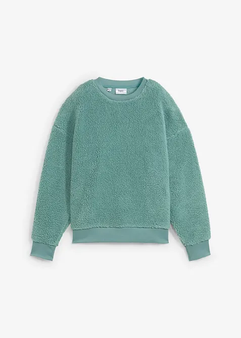 Fleece trui van teddy, bonprix