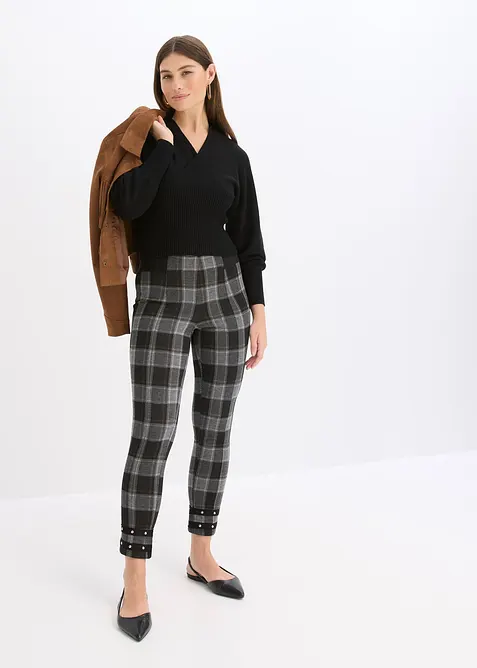 Jeggings met gouden studs, bonprix