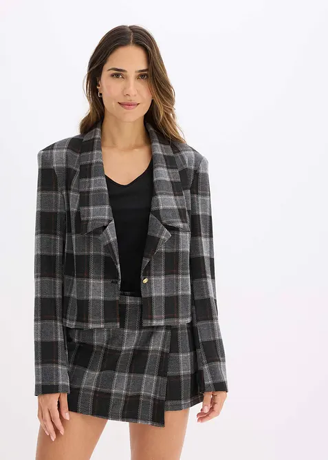 Korte blazer met sierknop, bonprix