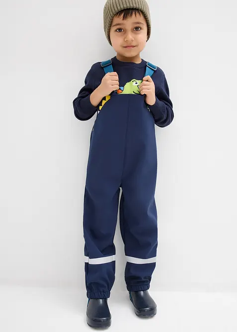 Waterafstotende thermische softshell regenbroek met bretels, bonprix