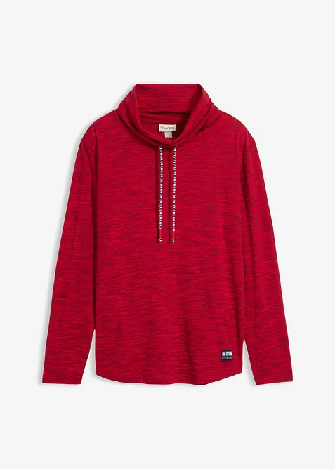 Longsleeve met sjaalkraag, bonprix