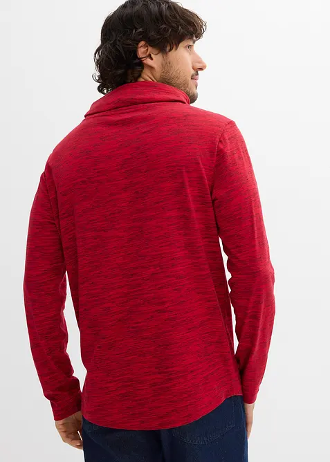 Longsleeve met sjaalkraag, bonprix