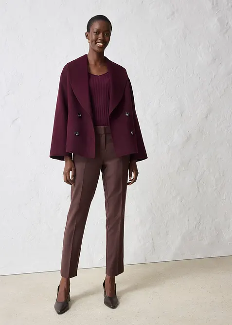 Smalle broek met wol, bonprix